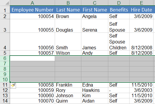 Arranging Excel Data-02